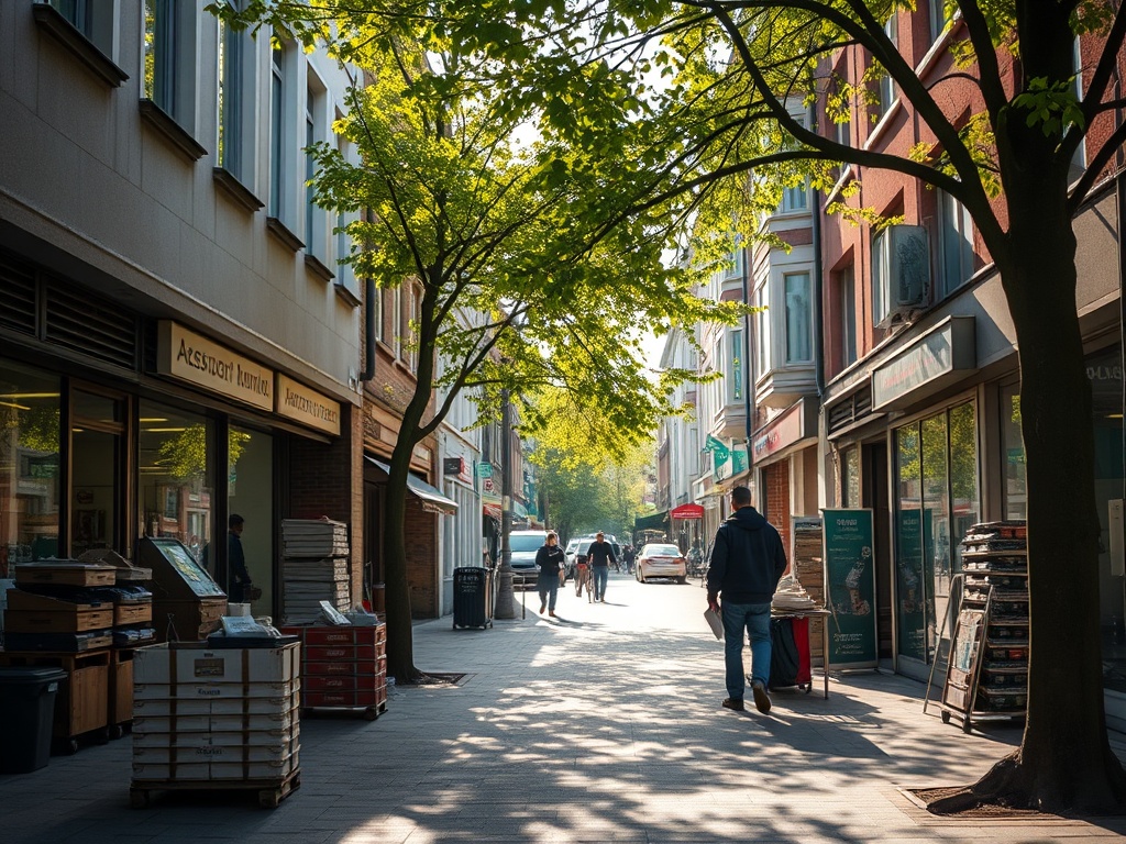 Mapa Tychów z zaznaczonymi obszarami inwestycji dofinansowanych z Funduszy Europejskich