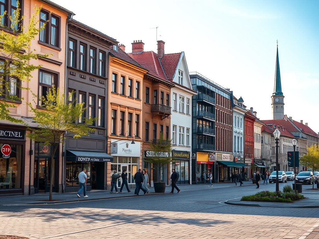Zmodernizowany punkt nawigacji rowerowej SNR w Tychach, podkreślający inwestycje miasta w infrastrukturę rowerową.